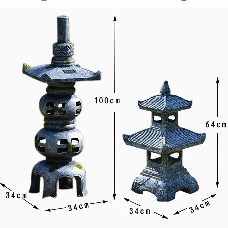 Lampu menara batu taman tenaga - Gardening Hand Tools Japanese ulasan dan harga
